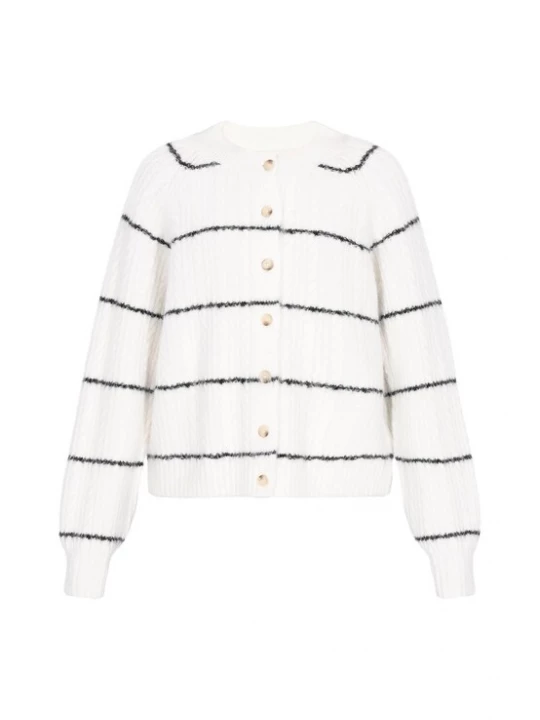 Foto van product usha BLUE LABEL Gebreid vest zwart / offwhite