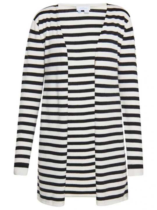 Foto van product usha BLUE LABEL Gebreid vest zwart / wit