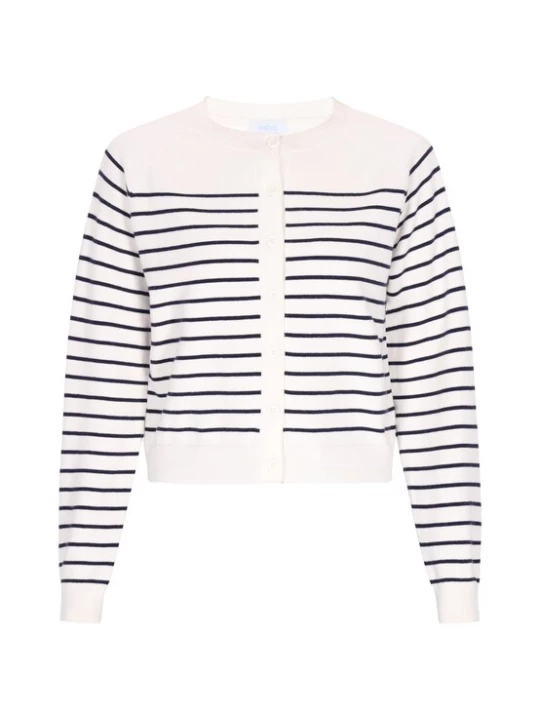 Foto van product usha BLUE LABEL Gebreid vest zwart / wit