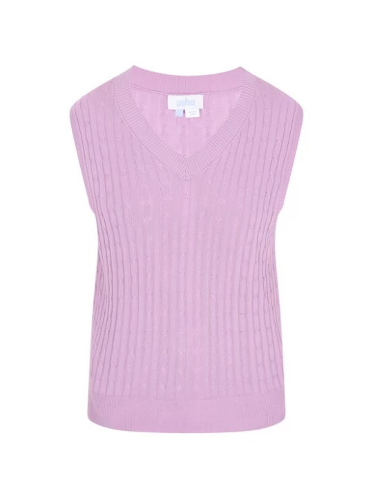 Foto van product usha BLUE LABEL Gebreide bodywarmer lila