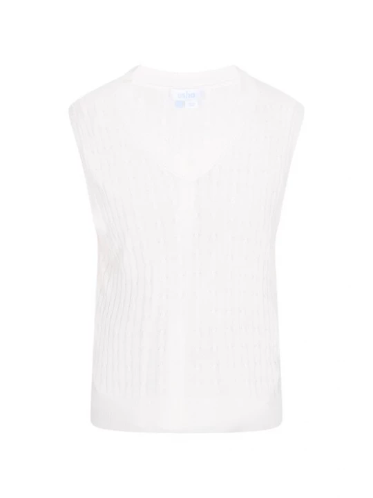 Foto van product usha BLUE LABEL Gebreide bodywarmer wit