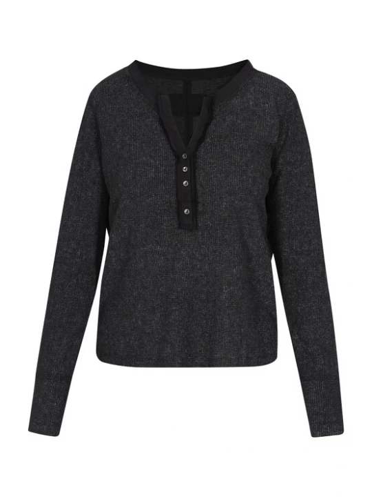 Foto van product SANIKA Shirt zwart gemêleerd