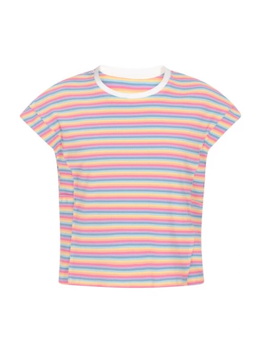 Foto van product usha BLUE LABEL Shirt 'Fashion Look' lichtblauw / pasteelgeel / sering / rosa