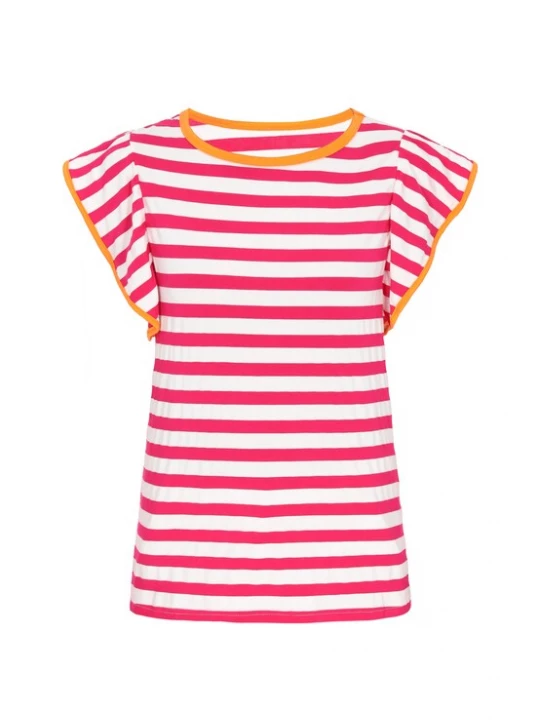 Foto van product usha BLUE LABEL Shirt oranje / pink / wit