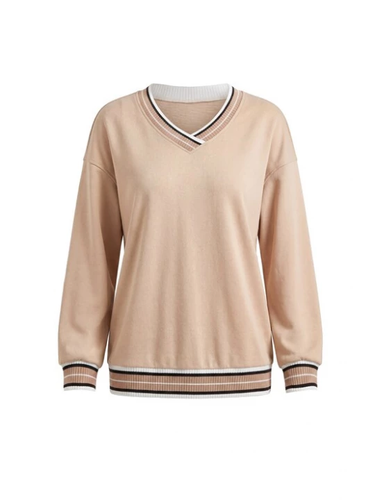 Foto van product usha BLUE LABEL Sweatshirt beige / zwart / wit