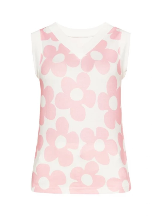 Foto van product usha BLUE LABEL Top pink / wit
