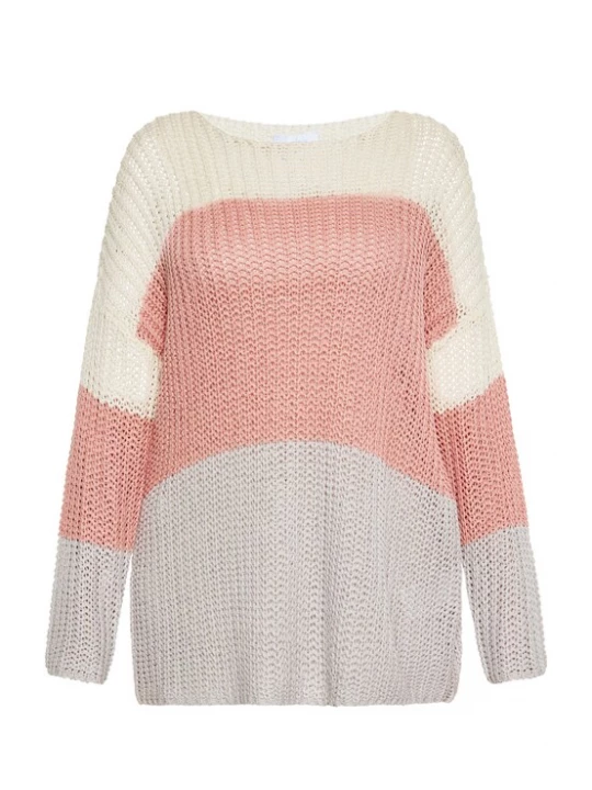 Foto van product usha BLUE LABEL Trui crème / grijs / pink