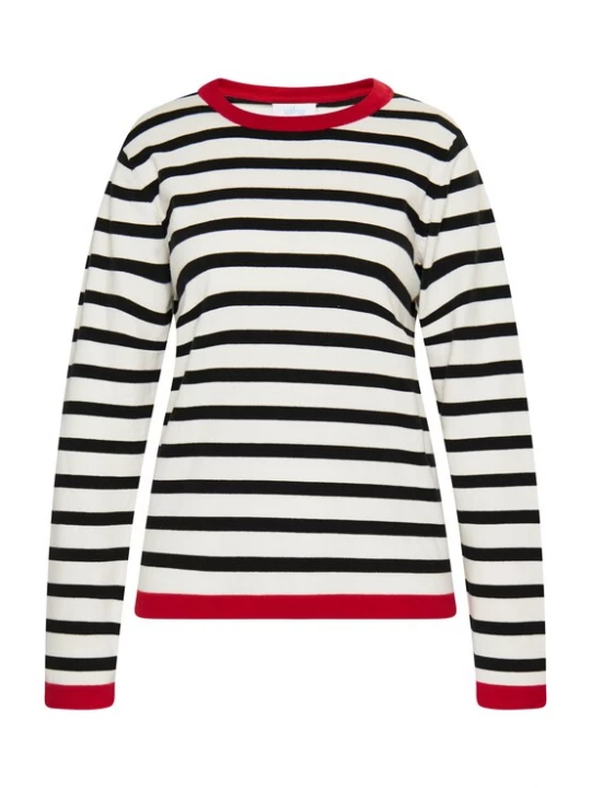 Foto van product usha BLUE LABEL Trui donkerblauw / rood / wit