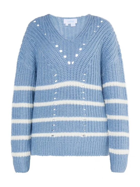 Foto van product usha BLUE LABEL Trui 'Fenia' blauw denim
