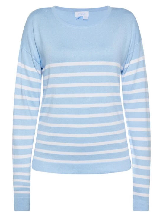Foto van product usha BLUE LABEL Trui lichtblauw / wit