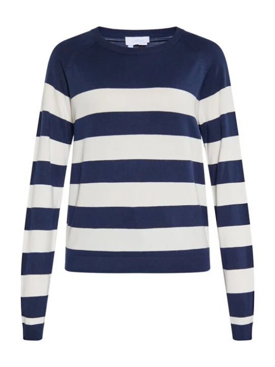 Foto van product usha BLUE LABEL Trui marine / wit