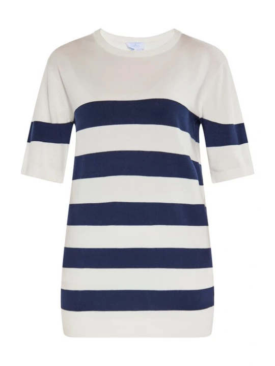 Foto van product usha BLUE LABEL Trui marine / wit