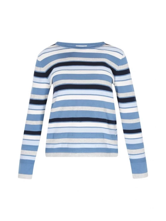 Foto van product usha BLUE LABEL Trui opaal / lichtblauw / zwart / wit
