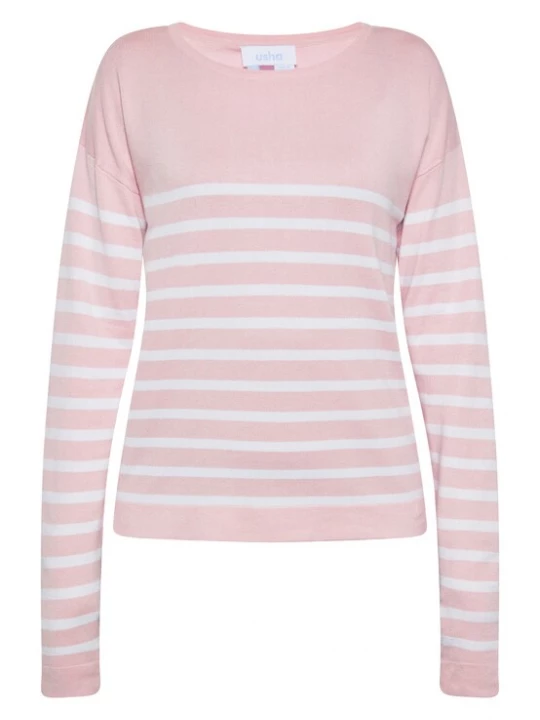 Foto van product usha BLUE LABEL Trui rosa / wit