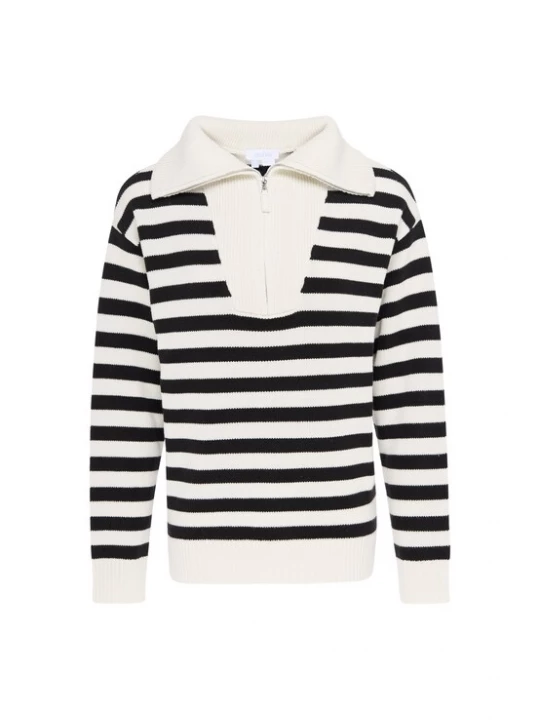Foto van product usha BLUE LABEL Trui zwart / offwhite