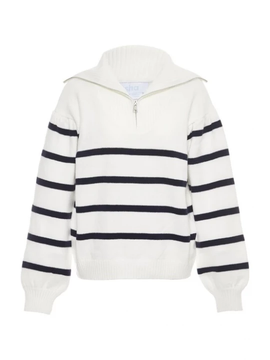 Foto van product usha BLUE LABEL Trui zwart / wolwit
