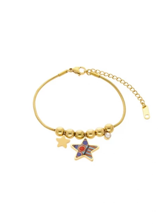 Foto van product usha FESTIVAL Armband goud / gemengde kleuren
