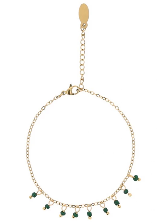 Foto van product usha FESTIVAL Armband goud / smaragd