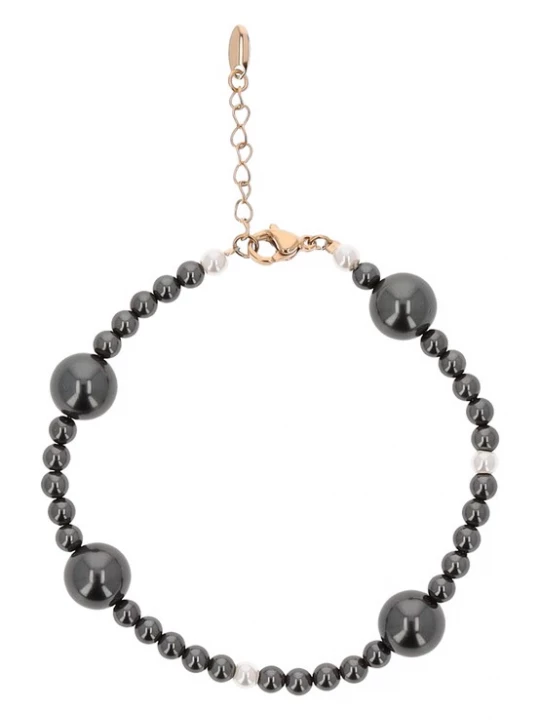 Foto van product usha FESTIVAL Armband rose-goud / zwart