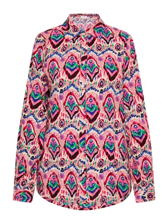 Foto van product usha FESTIVAL Blouse blauw / groen / pink / wit
