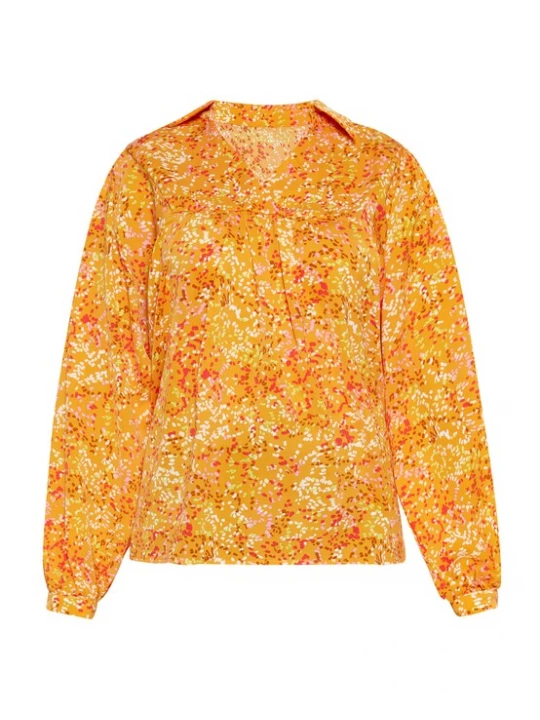 Foto van product usha FESTIVAL Blouse curry / lichtgroen / rood / wit
