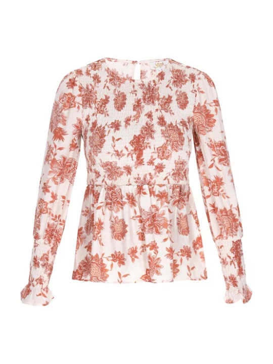 Foto van product usha FESTIVAL Blouse 'Festival' rood / wit
