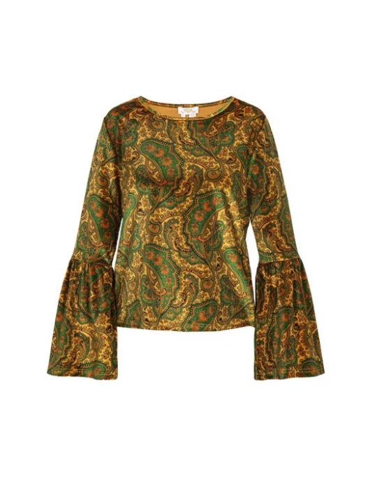 Foto van product usha FESTIVAL Blouse geel / groen / kaki