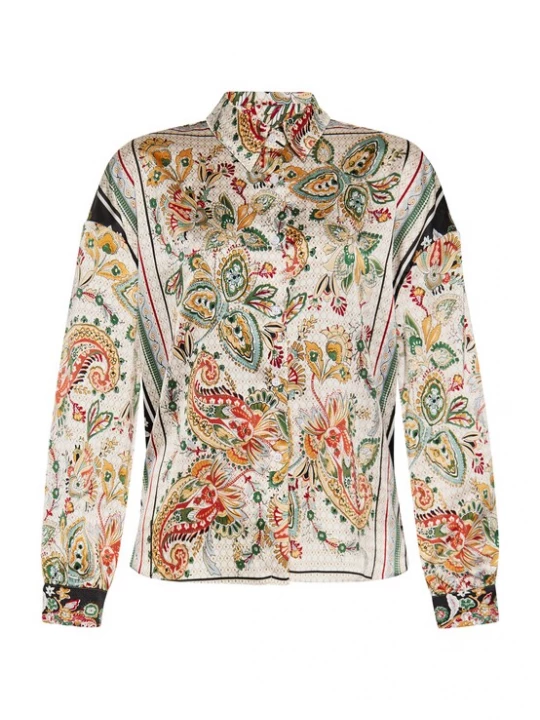 Foto van product usha FESTIVAL Blouse lichtbeige / groen / abrikoos / roestrood