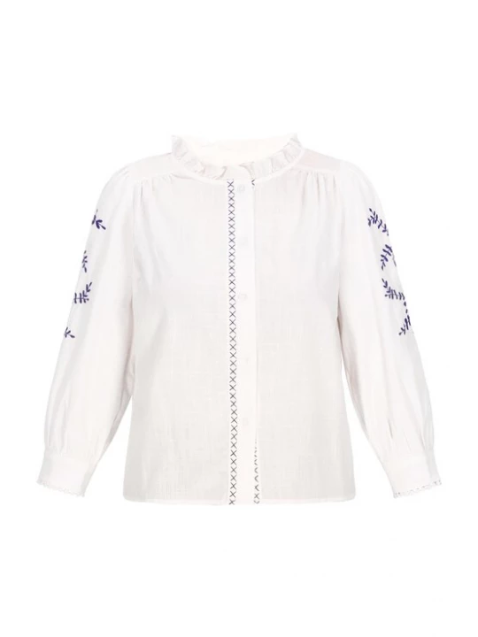 Foto van product Gaya Blouse 'Fashion Look' blauw / wit