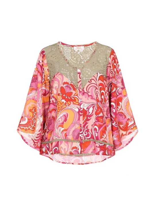Foto van product usha FESTIVAL Blouse oranje / pink