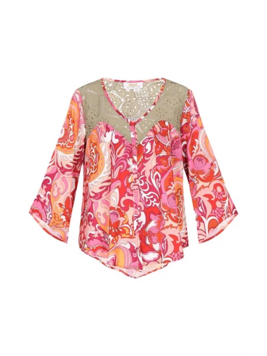 Foto van product usha FESTIVAL Blouse oranje / pink