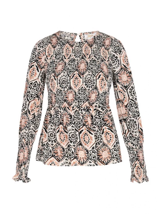 Foto van product usha FESTIVAL Blouse pink / zwart / wit