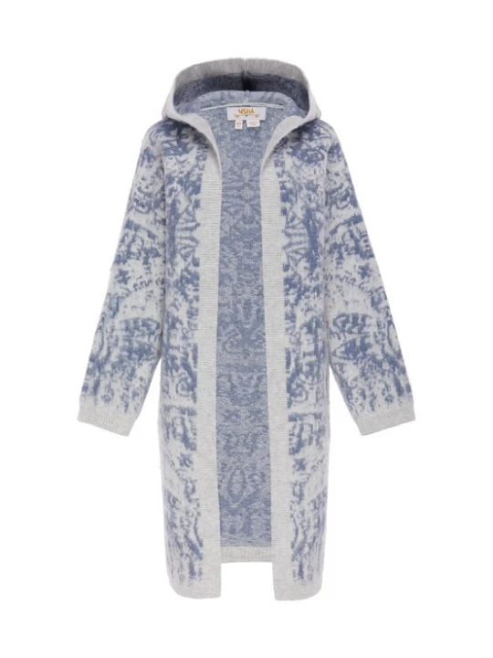 Foto van product usha FESTIVAL Gebreid vest blauw gemêleerd / grijs gemêleerd