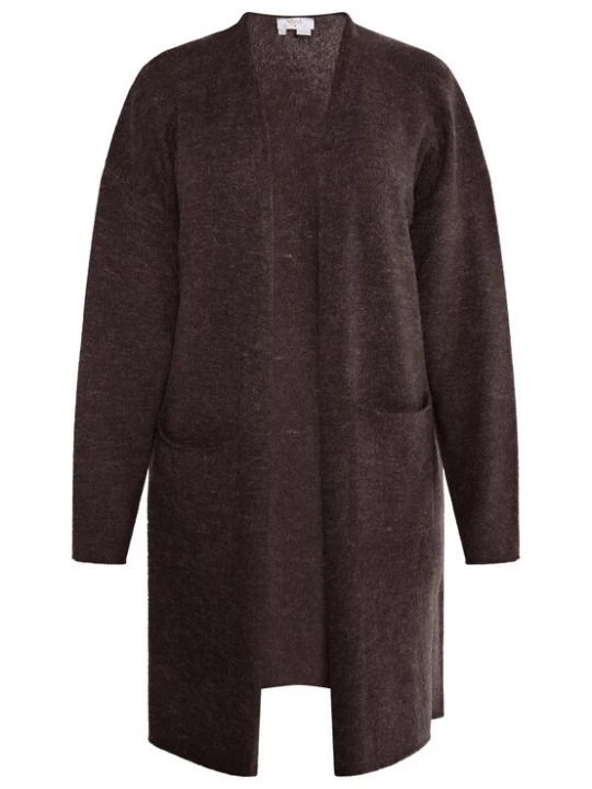 Foto van product usha FESTIVAL Gebreid vest 'Carnea' donkerbruin