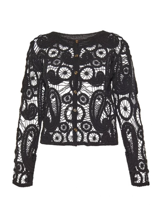 Foto van product usha FESTIVAL Gebreid vest 'Fashion Look' zwart