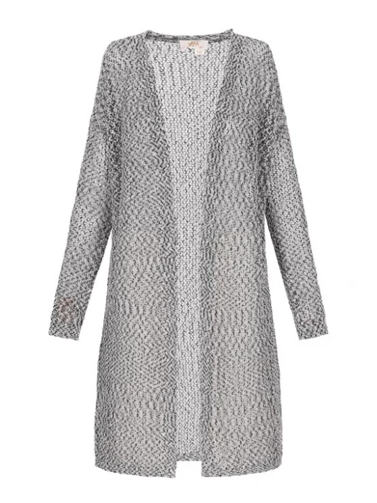 Foto van product usha FESTIVAL Gebreid vest 'Fashion Lover' zwart / wit