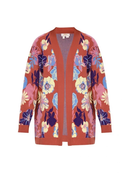 Foto van product usha FESTIVAL Gebreid vest navy / lichtblauw / lichtgeel / rood