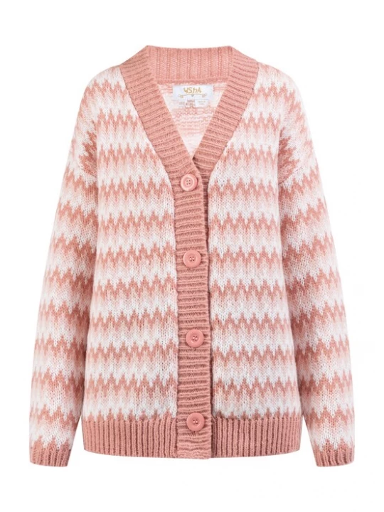 Foto van product usha FESTIVAL Gebreid vest rosa / rosé / lichtroze