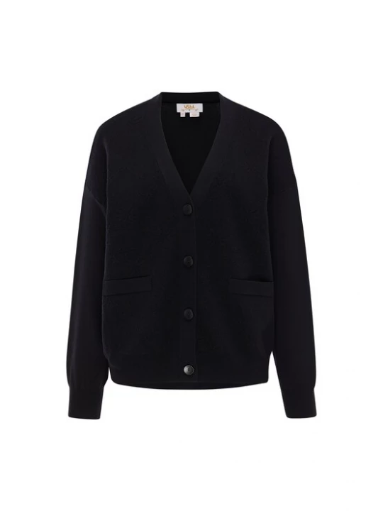Foto van product usha FESTIVAL Gebreid vest 'Western Country' zwart