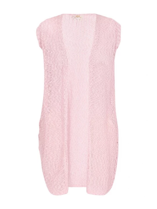 Foto van product usha FESTIVAL Gebreide bodywarmer 'Fashion Look' rosa