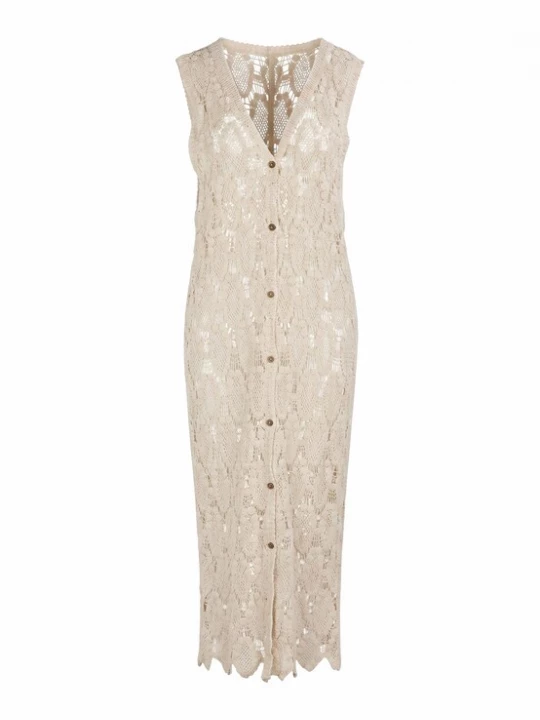 Foto van product usha FESTIVAL Gebreide jurk 'Nature Women' beige