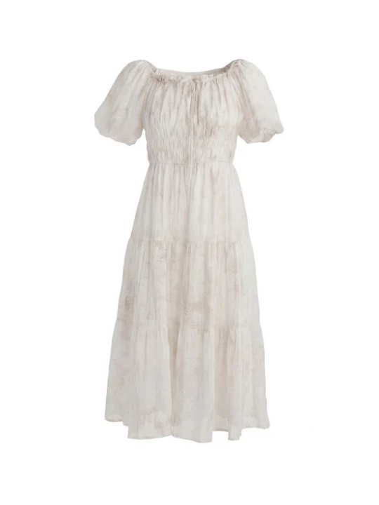 Foto van product usha FESTIVAL Jurk beige / gemengde kleuren