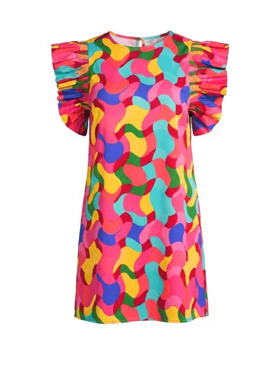 Foto van product usha FESTIVAL Jurk gemengde kleuren