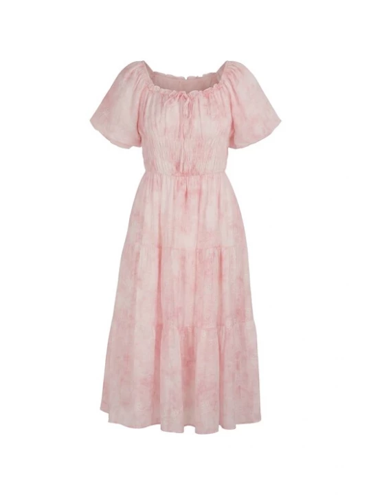 Foto van product usha FESTIVAL Jurk pink / wit