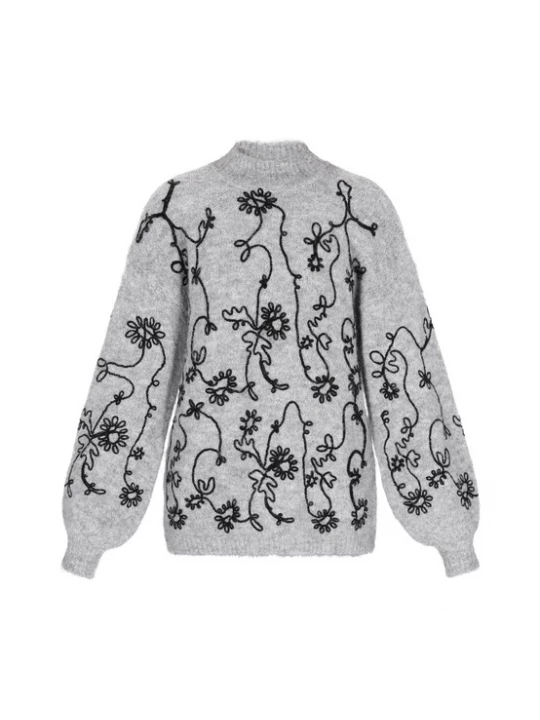 Foto van product usha FESTIVAL Oversized trui grijs gemêleerd / zwart