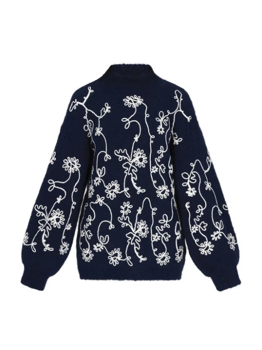 Foto van product usha FESTIVAL Oversized trui marine / wit