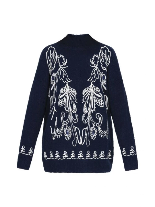 Foto van product usha FESTIVAL Oversized trui navy / wit