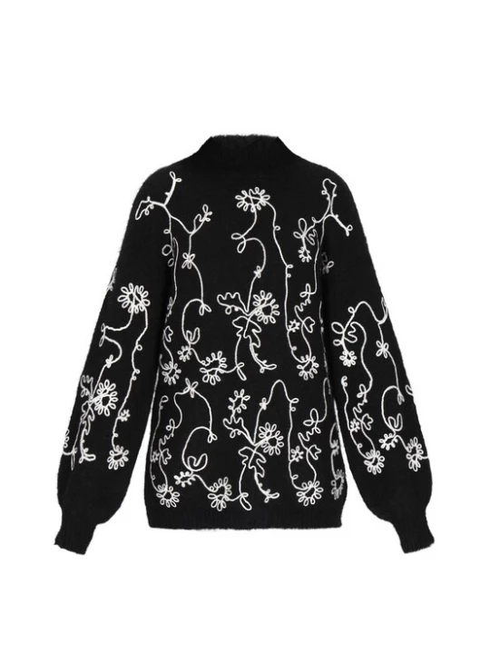 Foto van product usha FESTIVAL Oversized trui zwart / wit