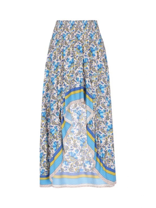 Foto van product Gaya Rok 'Fashion Look' blauw / lichtblauw / kiwi / wit
