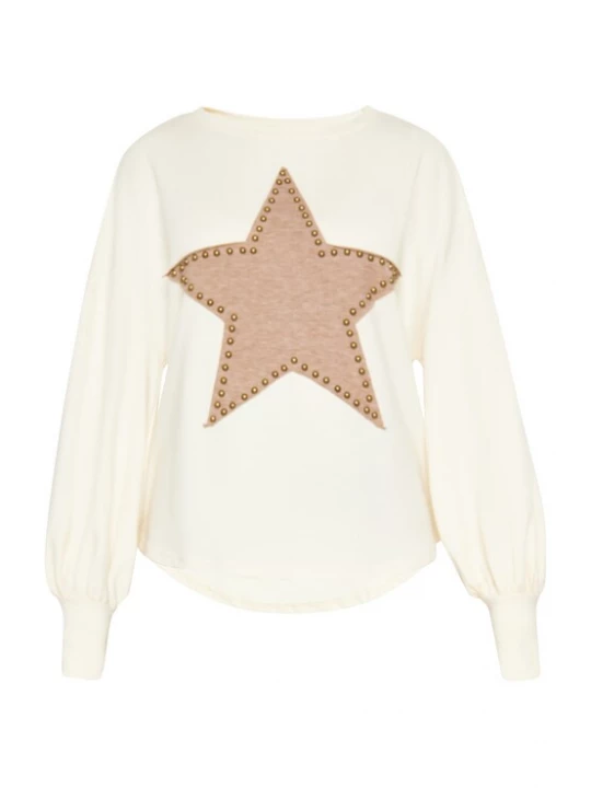 Foto van product usha FESTIVAL Shirt abrikoos / wit